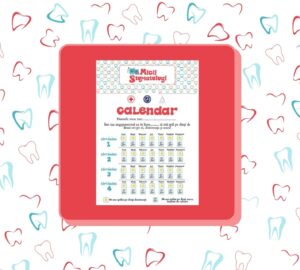 Calendar pentru periajul dentar zilnic al copilului